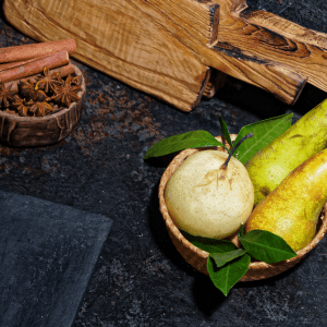 Handgemachte Kerze aus Soja Wachs - gekochte Birne