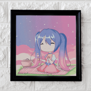 PichuMoonArt, Picknick 50x50 eckige Steine (32 Farben)