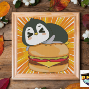 Pixxldude- dont touch my burger! (40x40)