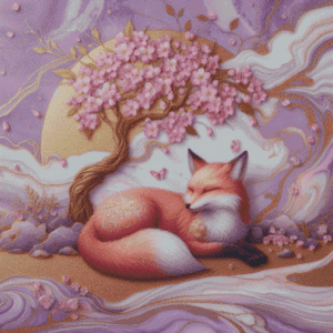 Salzkatze.ai 60x60 Kitsune no Sakura | Ai Art