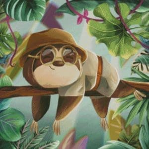 Valyovanka -Cozy Sloth 50x50