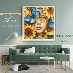 Anmut by Sakura cherry Ai 80x80 337 Farben | Ai Art