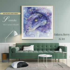 Sssssnake by Sakura.ai 80x80 162 Farben | Ai Art