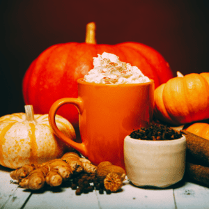 Handgemachte Kerze aus Soja Wachs - Kürbisblüte und Honig