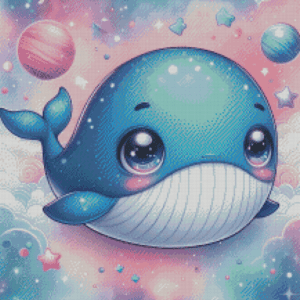 Ocean's Gentle Giant by salzkatze.ai 40x40 56 Farben