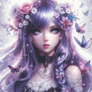 Starlit Bloom by Lexxy ai 50x50 56 Farben