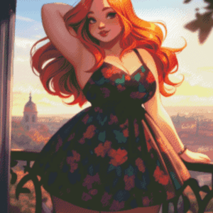 Balcony Belle by Shalajarias 50x60 56 Farben