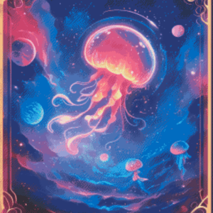 Tarot Card : cosmos by Shalajarias 50x60 56 Farben