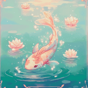 Tarot Card : Lotus by Shalajarias 50x60 56 Farben