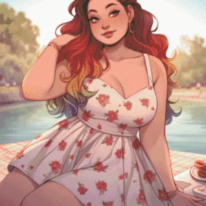 Rainbow Picnic by Shalajarias 50x60 56 Farben