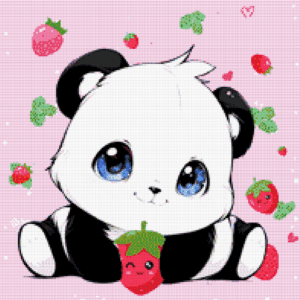 Pandaberries by Tiny Tami 50x50 51 Farben