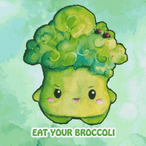 Eat your broccoli von Tiny tami 50x50