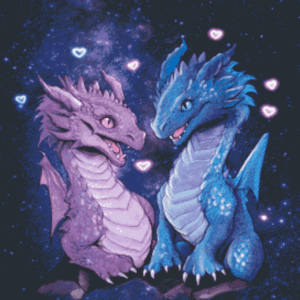 Dragonlove by Tiny Tami 50x60
