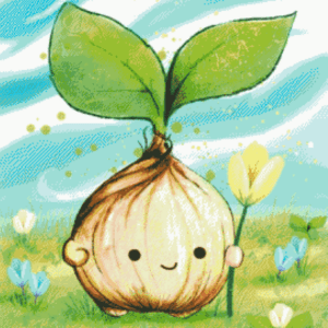 Fruehlingszwiebel von Tiny tami 50x50