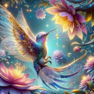 Hummingbird of Golden Nectar