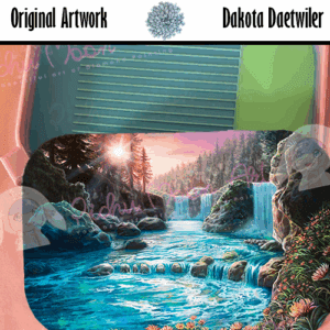 Waterfall Sunet Regenbogen Schiff