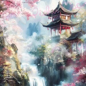 Whispers of the Cherry Blossom Falls